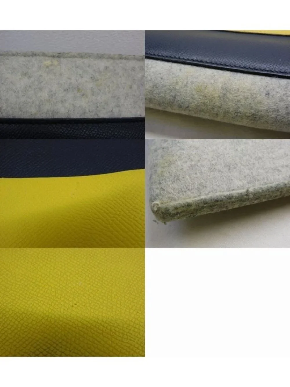 Hermes Too Felt Leather Secondbag Clutch